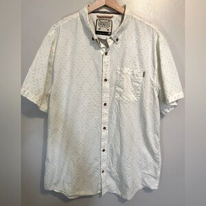 Dravus Inside Out Pattern Button Down Men's Shirt, XL